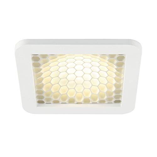 SLV , Lampada da incasso a soffitto, forma quadrata, 800 lumen, 3000 kelvin