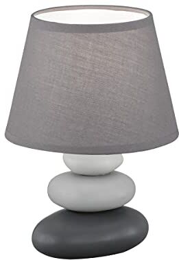 Fischer & Honsel Pibe Lampada da Tavolo, Grigio/Grigio