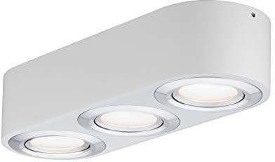 Paulmann Plafoniera LED Argun orientabile incl. 3x4,8 Watt dimmerabile alluminio spazzolato lampada per soggiorno metallo 3000 K