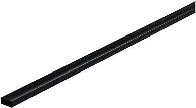 Paulmann 78902 Profilo Base con diffusore nero 1m Canali LED neri listelli alluminio, Strip in plastica