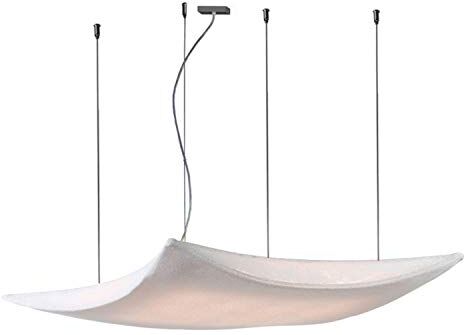 Arturo Alvarez Kite Lampada a sospensione piccola con luce LED regolabile, colore bianco, 92 x 85 x 150 centimetri (riferimento: )