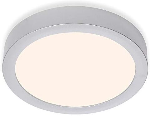 Briloner Leuchten Lampada a plafone a LED, lampada da soffitto, luce da soffitto 16,5 watt, 1.600 lumen, 3.000 Kelvin, rotonda, cromo opaco, 225x32mm (DxA)