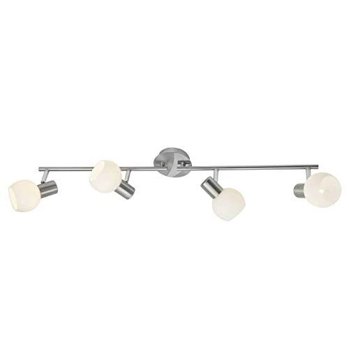 Brilliant lampada Tubo faretto Tiara 4 luci Ferro/bianco   4x D45, E14, 40W, adatto per proiettori a caduta (non inclusi)   Scala da A ++ a E   Bracci orientabili/teste orientabili