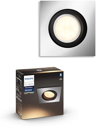 Philips White Ambiance Milliskin, Faretto ad Incasso Smart, Base Rotonda, Bluetooh, 6.5 W, Alluminio