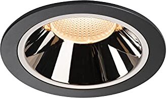 SLV lampada a incasso da soffitto NUMINOS® DL XL/faretto LED, lampada a stelo, faretto da soffitto, lampada da soffitto / IP20/IP44 2700K 37,4W 3400lm nero 40 gradi