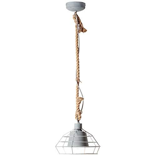Brilliant lampada Walter lampada a sospensione 30cm cemento grigio 1x A60, E27, 60W, adatto per lampade standard (non incluse)   Scala da A ++ a E   La corda può essere accorciata con un piccolo