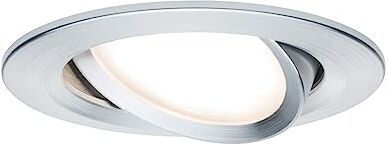 Paulmann 93902 Lampada da Incasso Led Coin Slim Ip23 Circa 6.8 W Alluminio Dimmerabile & Rotante