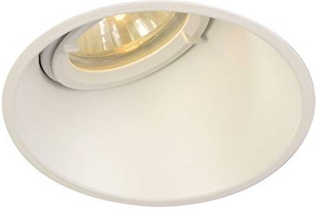 SLV Stelo, faretto soffitto, Lampada a Incasso LED, Illuminazione per Interni / GU10 IP20/IP44, Horn-A QPAR51 50W Bianco Opaco