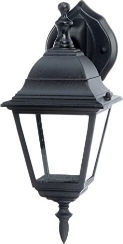 Brilliant Newport Lampada da esterno in metallo e vetro, E27, 60 W, colore: Nero