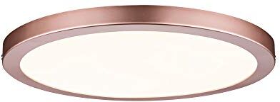 Paulmann Atria -Pannello, rotondo, 22 W, 2700 K, luce bianca calda, pannello LED oro rosa, dimmerabile, per montaggio a parete e soffitto, Ø 300mm