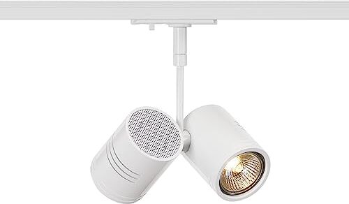 SLV Bianco monofase BIMA 2, Spot LED, faretto, Lampada a soffitto, Sistema a binari, Illuminazione da Interno / GU10 50W