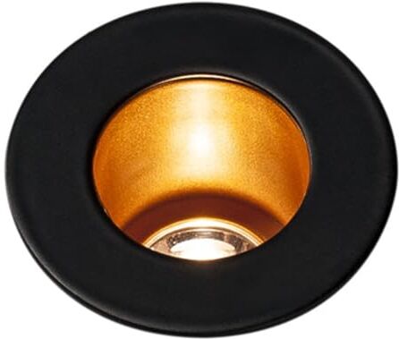 SLV Triton Incasso Horn LED, Stelo, faretto, Lampada da soffitto / 2900K 70lm 12 Gradi, Corno Mini Nero/Oro