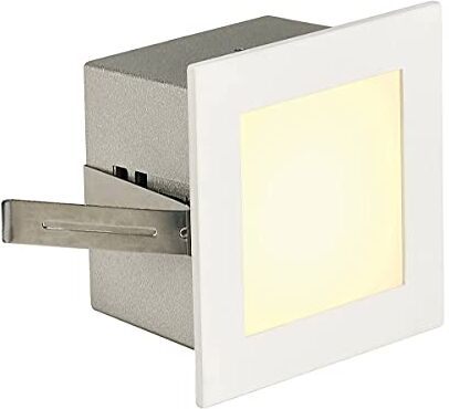 SLV Bianco plafone Frame Basic/Illuminazione Interni, Spot LED, Lampada da Parete a Incasso, faretto a soffitto / 3000K 1W 40lm 1 W