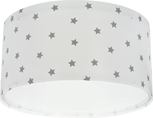 Dalber Lampada da soffitto plafoniera per bambini Star Light Stelle bianca