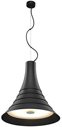 SLV lampada a sospensione BATO 45 PD/lampada da soggiorno, illuminazione da interni, lampada a sospensione per sala da pranzo, LED, lampada da soffitto / 2700K 30W 1450lm nero dimmerabile 100 gradi