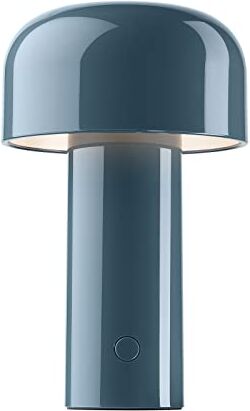 Flos Bellhop Table Lampada da Tavolo Senza Fili Ricaricabile, Lampada Design da E. Barber e J. Osgerby, Lampada Led Dimmerabile 4 Step, Cavo Micro USB-C, 2.5 W, 100-240/5 V, 125x210 mm, Colore Blu