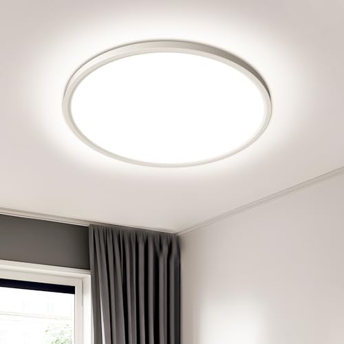 Eagle Plafoniera LED Soffitto 36W 4000K 3240LM, Pannello Lampada da Soffitto Rotonda IP44 Lampadario Moderna per Camera Cucina Bagno Garage Ultra Sottile Ø30x2.4cm