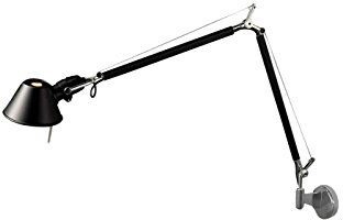 Artemide Tolomeo Lampada Micro Parete, Nero, A010930+A025150