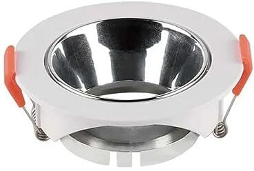 V-TAC VT-931 GU10 FITTING ROUND-WHITE FRAME+CHROME REFLECTOR