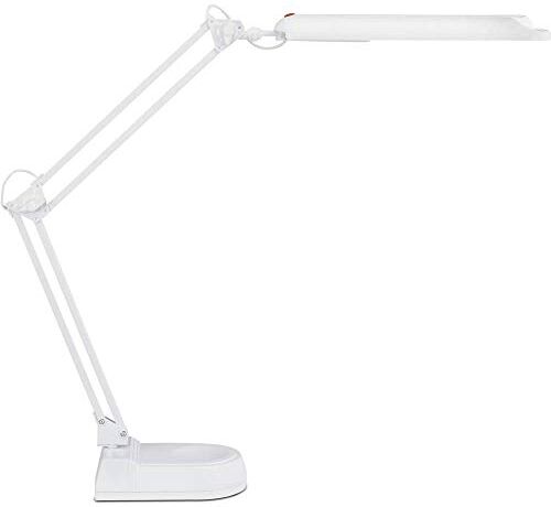 MAUL atlantic  Lampada da tavolo a LED, 2000 Lux, 400 lumen, con marchio GS, bianco, 20 x 14,5 x 45 cm, base a morsetto