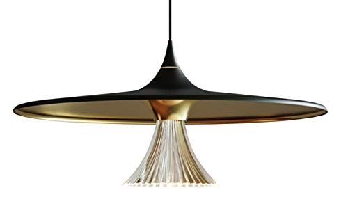 Artemide Ipno Lampada da Sospensione, Nero/Oro