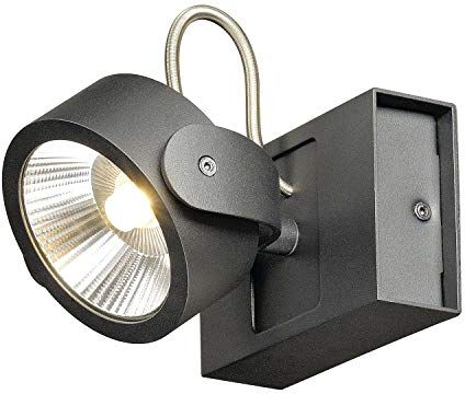 SLV , lampada a plafone da parete, faretto da soffitto / 3000K 17W 1000lm dimmerabile 60 gradi 17 W, KALU LED a fiamma singola nero