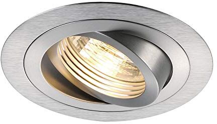 SLV Alluminio Fortimo modulo Slm Stelo, faretto soffitto, Lampada a Incasso LED, Illuminazione per Interni / GU10 50W