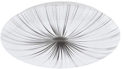 Eglo Nieves Lampada da Soffitto, Bianco, Argento