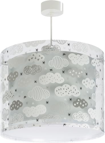 Dalber Clouds lampada per bambini, Grigio, plastica