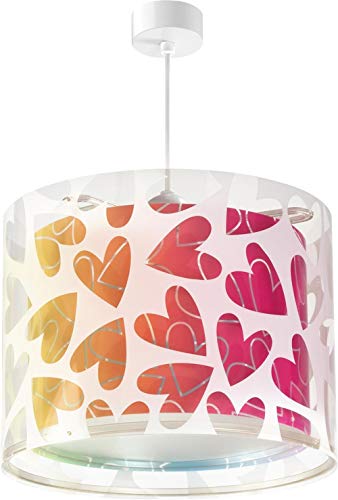 Dalber Cuore Lampada da soffitto 60 W, Multicolore, 250 x 330 x 330