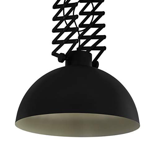 Eglo DONINGTON Lampada da Soffitto, Nero, Crema