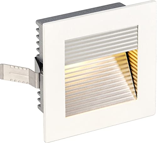 SLV Bianco plafone Frame Curve/Illuminazione Interni, Spot LED, Lampada da Parete a Incasso, faretto a soffitto / 3000K 1W 60lm 1 W