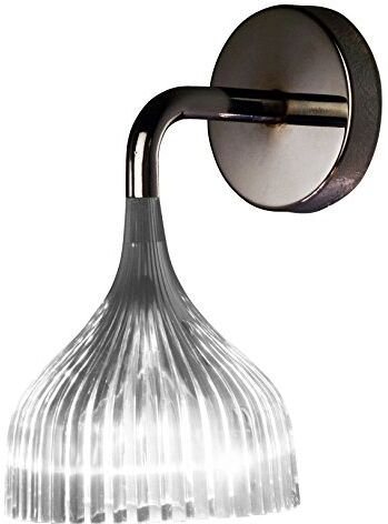 Kartell E' Lampada da Parete E14, 5 W, Cristallo, Ø 13,5 cm H 14,5 cm