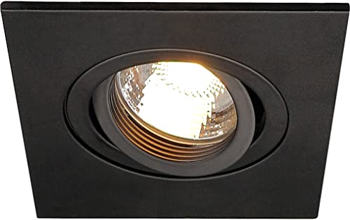 SLV Nero New TRIA XL/Spot, proiettore, faretto soffitto, Lampada LED a Incasso, Illuminazione di Interni / GU10 50W