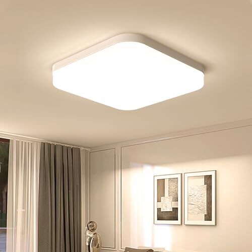 Eagle Plafoniera LED Soffitto 36W, Lampada Plafoniere Quadrato 3240LM 3000K Luce Bianco Caldo per Camera da Letto, Cucina, Soggiorno, Ufficio, Bagno