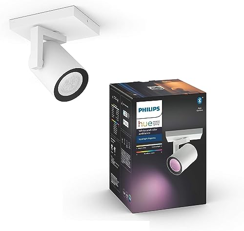 Philips White and Color Ambiance Argenta Faretto Smart, GU10, 5.7W, Bianco