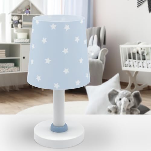 Dalber Lampada da tavolo o comodino per bambini Star Light Stelle Blu