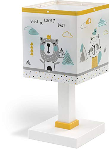 Dalber Hello Little Lampada da tavolo per bambini Animali da scrivania multicolore ()