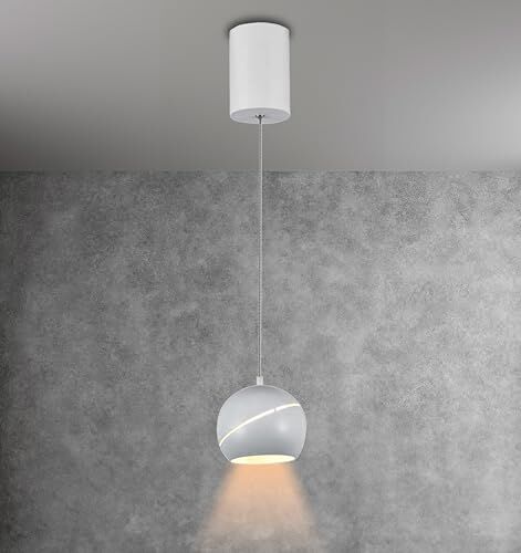 V-TAC Lampadario a Sospensione LED 8.5W Design Moderno ed Elegante Lampada a Sospensione da Soffitto in Metallo per Salotto, Cucina, Camera, Sala da Pranzo, Casa Bianco Luce Bianca Calda