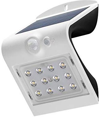 goobay Applique LED ad Energia Solare con Sensore di Movimento, 1.5 W, Bianco