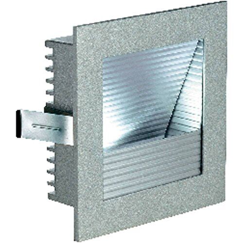 SLV Grigio plafone Frame Curve/Illuminazione Interni, Spot LED, Lampada da Parete a Incasso, faretto a soffitto / 3000K 1W 60lm 1 W