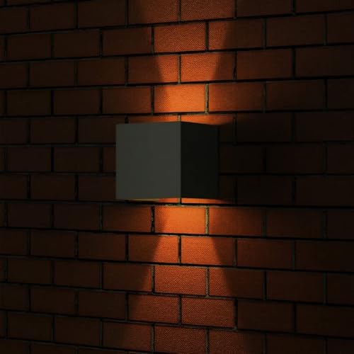 V-TAC VT-759 5W-WALL LAMP WITH BRIDGELUX CHIP COLORCODE:3000K GREY SQUARE
