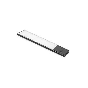 Emuca Applique LED Kaus Black ricaricabile via USB con sensore tattile di prossimità, 240mm, Verniciato nero Emuca Applique LED Kaus Black ricaricabile via USB con sensore tattile di prossimità, 240mm, Verniciato nero