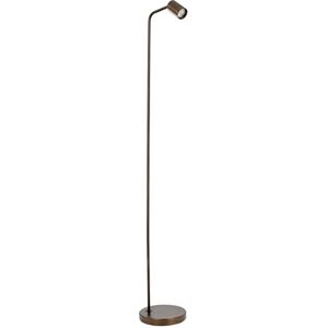 Eglo Lampada da terra Rigomagno, illuminazione soggiorno con spot orientabile, luce da terra in metallo bronzo spazzolato, sistema di luce da lettura con portalampada GU10, 151 cm Eglo Lampada da terra Rigomagno, illuminazione soggiorno con spot orientabile, luce da terra in metallo bronzo spazzolato, sistema di luce da lettura con portalampada GU10, 151 cm