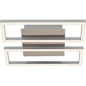 Briloner Leuchten Plafoniera a LED, lampada dimmerabile, funzione memory inclusa, 14,5 watt, 900 lumen, 3.000 Kelvin, alluminio cromato, 280x280x60mm (LxPxH) Briloner Leuchten Plafoniera a LED, lampada dimmerabile, funzione memory inclusa, 14,5 watt, 900 lumen, 3.000 Kelvin, alluminio cromato, 280x280x60mm (LxPxH)