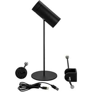 Konstsmide Lampada da tavolo a LED, multicolore, colore nero, per interni ed esterni, senza fili, 11,5 x 30 x 11 cm, Konstsmide Lampada da tavolo a LED, multicolore, colore nero, per interni ed esterni, senza fili, 11,5 x 30 x 11 cm,