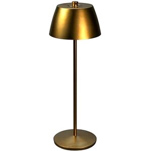 Konstsmide Lampada da tavolo a LED Éze, colore oro opaco, per interni ed esterni, senza fili, 11 x 32 x 11 cm, Konstsmide Lampada da tavolo a LED Éze, colore oro opaco, per interni ed esterni, senza fili, 11 x 32 x 11 cm,