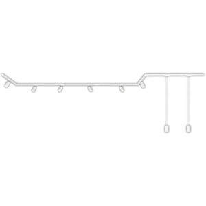 Briloner - Sistema binario 5.25 m - Bianco - Illuminazione binari Briloner - Sistema binario 5.25 m - Bianco - Illuminazione binari