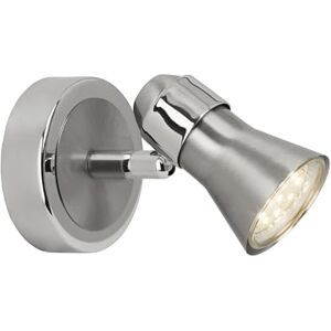 Brilliant Lampada Sanny Faretto LED a parete in ferro/cromato 1x LED-PAR51, GU10, 3W lampada a riflettore LED inclusa, (250lm, 3000K) Scala da A ++ a E Testa orientabile Brilliant Lampada Sanny Faretto LED a parete in ferro/cromato 1x LED-PAR51, GU10, 3W lampada a riflettore LED inclusa, (250lm, 3000K) Scala da A ++ a E Testa orientabile