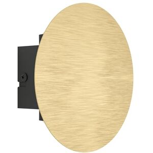 Eglo Talamello Lampada da parete a LED per interni, rotonda, illuminazione indiretta, faretto da parete corridoio e soggiorno, metallo oro spazzolato, luce bianca calda, diametro 15 cm Eglo Talamello Lampada da parete a LED per interni, rotonda, illuminazione indiretta, faretto da parete corridoio e soggiorno, metallo oro spazzolato, luce bianca calda, diametro 15 cm
